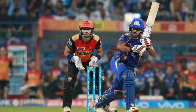 Nitish Rana has slammed three consecutive 30-plus scores for Mumbai Indians, including match-winning knocks of 50 and 45 against Kolkata Knight Riders and Sunrisers Hyderabad respectively.(BCCI)