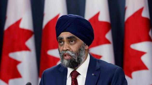 Canadian defence minister Harjit Sajjan.(Reuters) Canadian defence minister Harjit Sajjan.(Reuters)