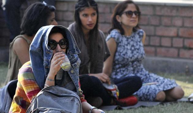 Audience at the Kasauli Rhythm and Blues music festival in Himachal Pradesh on Saturday, April 15. (Ravi Kumar/HT)