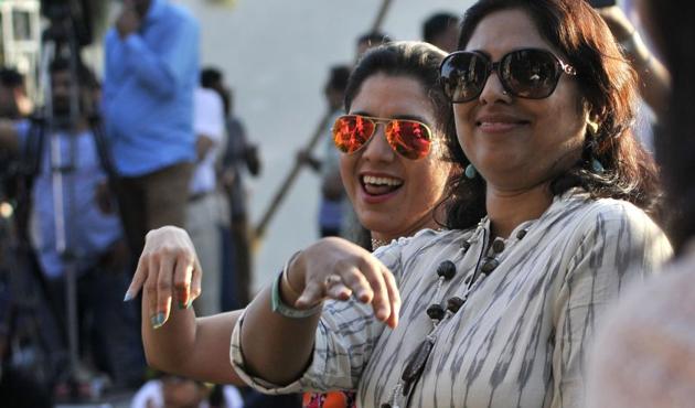 Audience at the Kasauli Rhythm and Blues music festival in Himachal Pradesh on Saturday, April 15. (Ravi Kumar/HT)