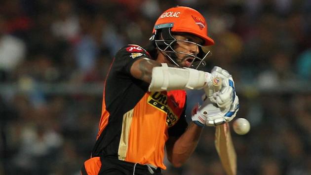 In reply, David Warner and Shikhar Dhawan got SRH off to a good start, the Indian batsman being the aggressor. (BCCI)