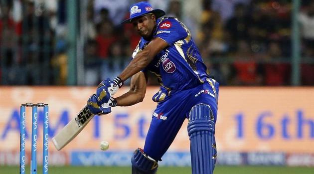 Mumbai Indians’ Kieron Pollard scored a match-winning 70 against Royal Challengers Bangalore in an Indian Premier League (IPL) 2017 match. (AP) Mumbai Indians’ Kieron Pollard scored a match-winning 70 against Royal Challengers Bangalore in an Indian Premier League (IPL) 2017 match. (AP)