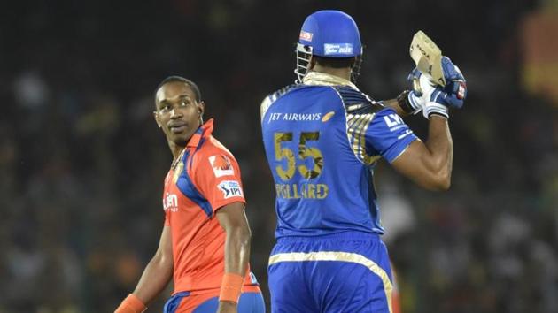 Dwayne Bravo missed the first few games for Gujarat Lions in the Indian Premier League as he continues to recover from a hamstring injury he sustained in the Big Bash League.(Hindustan Times)