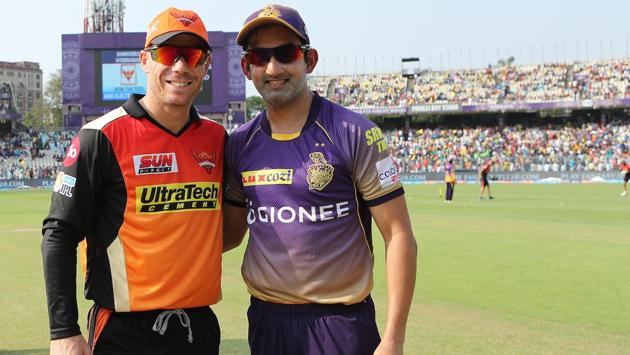SRH captain David Warner won the toss and chose to bowl against Gautam Gambhir-led KKR. (BCCI)