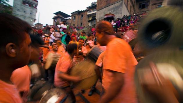 Bisket Jatra is symbolically a journey to new beginning and conquering the obstacles of one’s past. It is a celebration to commemorate the Nepali New Year and is celebrated in honour of God Bhairav and Goddess Bhairavi. (Photo By Nipun Prabhakar)