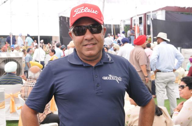 Arjuna awardee golfer Harmeet Kahlon at Chandigarh Golf Club election in Chandigarh on Sunday. (Keshav Singh//HT)
