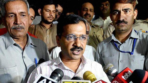 Delhi BJP chief Manoj Tiwari said the complaint was filed by the party’s legal committee in which it had raised objection to the statement made by Kejriwal on April 10.(PTI)