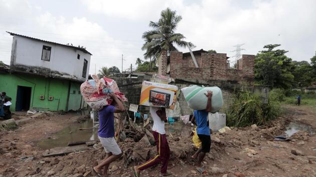A part of the garbage dump that had been used in recent years to dump the waste from capital Colombo. (Eranga Jayawardena / AP)