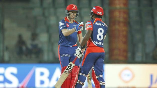 Sam Billings and Sanju Samson raised a 53-run opening stand against Kings XI Punjab at the Feroz Shah Kotla in New Delhi on Saturday. (BCCI)