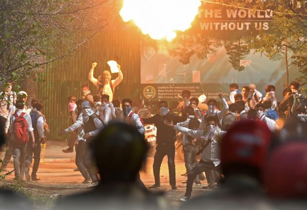 Students’ groups had called for protests against the “brutality perpetrated by forces on students” of Degree College Pulwama in south Kashmir, where clashes with security forces left many injured last week. (Tauseef Mustafa / AFP)