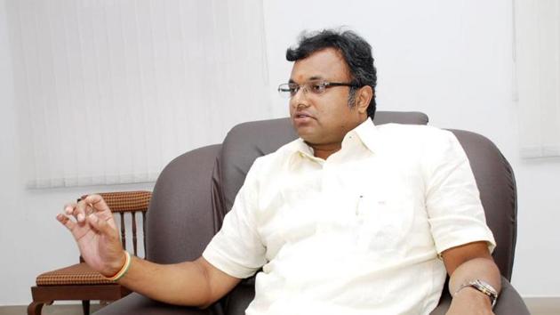 Karti is the son of senior Congress leader and former finance minister P Chidambaram.(File Photo)