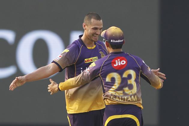 Nathan Coulter-Nile was the pick of the KKR bowlers. He conceded just 22 runs from his four overs, while picking three wickets. (BCCI) 