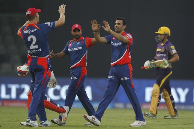 Zaheer Khan was in fine fettle with the ball for DD, finsing with figures of 2/28. (BCCI) 