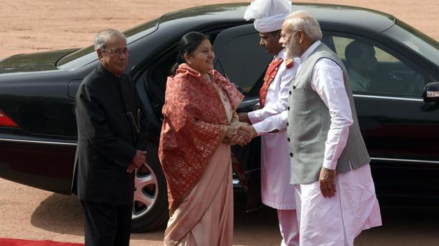 This is Bhandari’s first foreign tour after assuming office in October 2015. (Sonu Mehta/HT PHOTO)