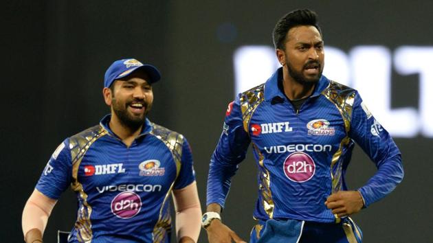 Krunal Pandya (R) has turned out to be a consistent performer for Rohit Sharma-led Mumbai Indians in the Indian Premier League (IPL) 2017. (AFP) Krunal Pandya (R) has turned out to be a consistent performer for Rohit Sharma-led Mumbai Indians in the Indian Premier League (IPL) 2017. (AFP)