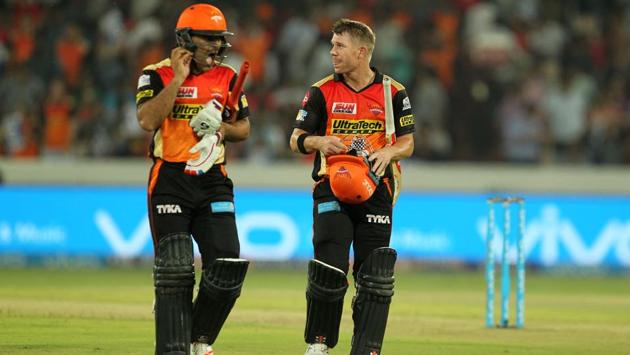 With Warner unbeaten, Sunrisers Hyderabad finished on 159/6 in 20 overs. (bcci)