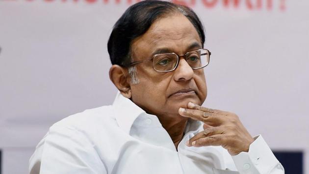 Congress party leader P Chidambaram said the Enforcement Directorate’s press release does not relate to any specific act on the part of Karti.(PTI)
