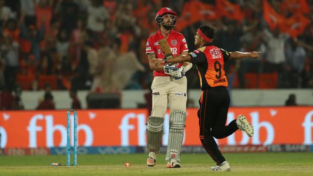 Kings XI Punjab were still left with 11 from the last over but Sunrisers Hyderabad’s Siddarth Kaul sealed the win by bowling Ishant Sharma.  (BCCI) 
