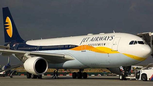 Jet Airways flight 9W 2882, which was coming from Dehradun, developed a fault in its nose wheel soon after landing at Delhi’s Indira Gandhi International Airport at 4.30pm.(Representative photo/PTI)