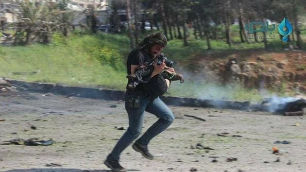 The Aleppo-based activist-photographer was caught in the middle of a massive suicide attack on a convoy of buses evacuating Syrians from a rebel-held area on April 16.