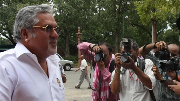 The 61-year-old liquor baron, who has been living in self-imposed exile in Britain since last year, was arrested by Scotland Yard on Tuesday on fraud allegations. (Arvind Yadav/Hindustan Times) The 61-year-old liquor baron, who has been living in self-imposed exile in Britain since last year, was arrested by Scotland Yard on Tuesday on fraud allegations. (Arvind Yadav/Hindustan Times)