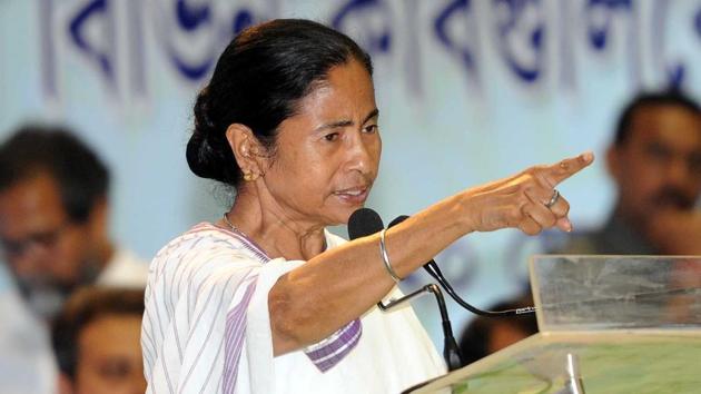 Mamata Banerjee blamed “one section of religious group, belonging to a political party ruling at the Centre and also their sister organizations” but did not name any party, or body.(Subhankar Chakraborty/ Hindustan Times)