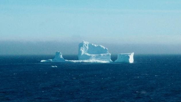 Icebergs famously hold most of their mass underwater, with just the tip of the iceberg protruding - meaning that many run aground when they veer near the coast. (Jody Martin / REUTERS)