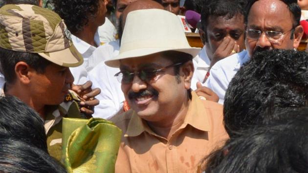 Dinakaran said he had asked MLAs who visited him on Tuesday evening to cooperate with other leaders for the larger good of the party.(PTI/ File photo) Dinakaran said he had asked MLAs who visited him on Tuesday evening to cooperate with other leaders for the larger good of the party.(PTI/ File photo)
