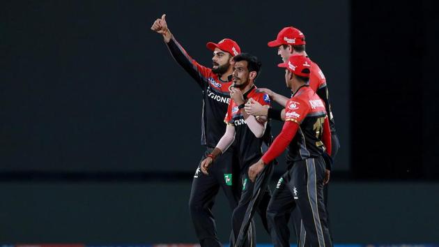 Yuzvendra Chahal struck early for RCB during GL’s chase, removing Dwayne Smith. (BCCI) 