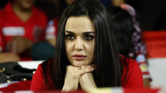 It is easy to judge the way the game is heading by looking at Preity Zinta, co-owner of Kings XI Punjab. Her expressions and emotions changes with the fortunes of her team, from gense moments to bursts of celebration. (BCCI/Sportzpics)
