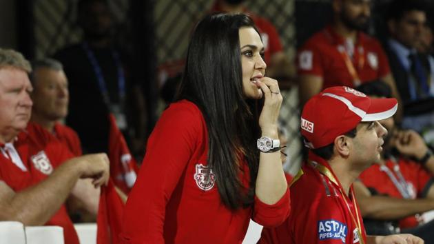 And when things get to the wire, you have Preity Zinta, owner of Kings XI Punjab, off her seat, trying to survive the nailbiting finish (pun intended) without losing composure. (BCCI/Sportzpics)