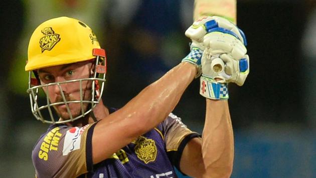 Kolkata Knight Riders’ Chris Lynn started Indian Premier League (IPL) 2017 on a fiery note but is down with an injury.(AFP)