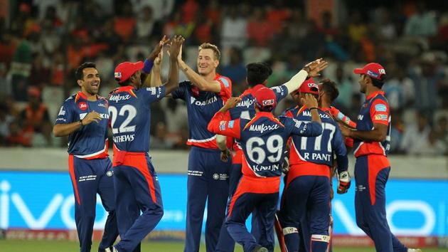 Chris Morris was the best bowler in the match, picking four wickets for Delhi Daredevils. His superb bowling helped DD prevent SRH from going past 200. (BCCI)