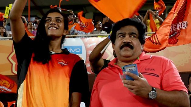This was the first time PV Sindhu was seen attending an IPL 2017 game live.  (BCCI ) 