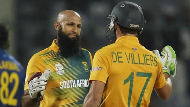 Hashim Amla and AB de Villiers are in the list of eight Protea stars named as marquee players for the new T20 league in South Africa. (AFP) Hashim Amla and AB de Villiers are in the list of eight Protea stars named as marquee players for the new T20 league in South Africa. (AFP)