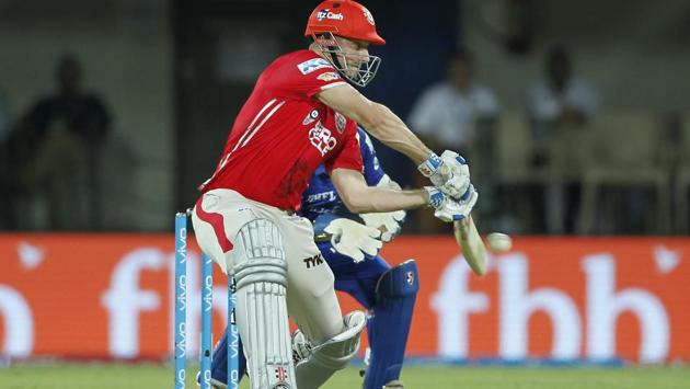 Shaun Marsh gave Kings XI Punjab a fiery start, scoring 26 of 21 balls, in their Indian Premier League match against Mumbai Indians. (BCCI) 