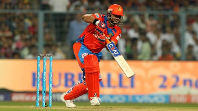 But Gujarat Lions needed a mature knock from Suresh Raina, who hit 84 off 46 balls, to bring them close to KKR’s total after a short delay due to rain. (BCCI)