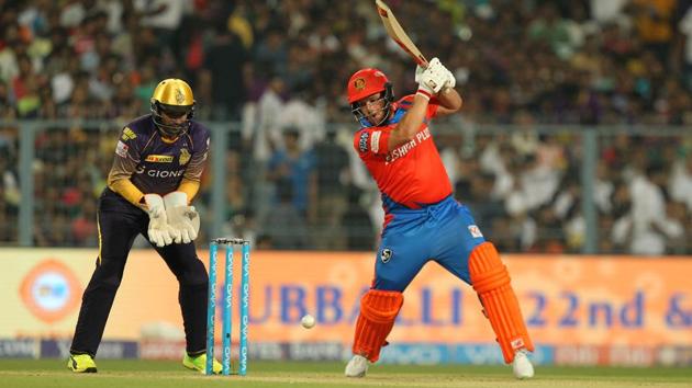 Aaron Finch matched McCullum shot with shot as he scored 31 off just 15 deliveries. (BCCI)