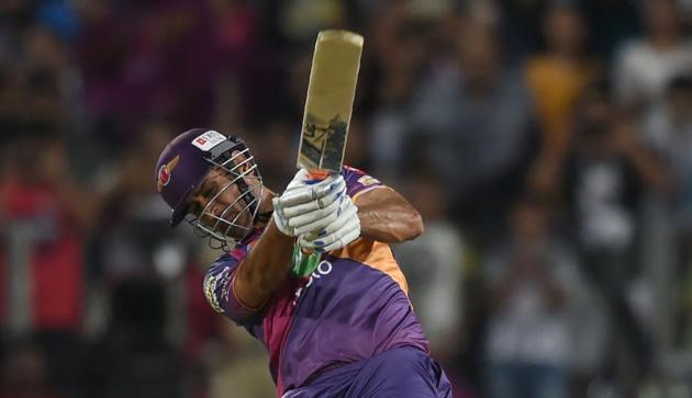 MS Dhoni regained his finishing touch with an unbeaten 64 to hand Rising Pune Supergiant a last-ball victory over holders Sunrisers Hyderabad in the Indian Premier League at Pune on Saturday.(AFP)