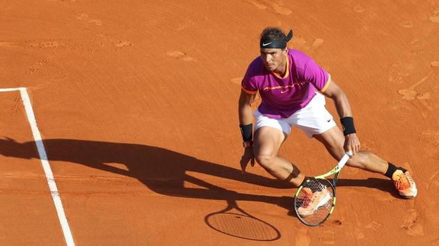 Rafael Nadal, who beat David Goffin on Saturday, will be playing for his record 10th Monte Carlo Masters title against Albert Ramos-Vinolas on Sunday. (AFP) Rafael Nadal, who beat David Goffin on Saturday, will be playing for his record 10th Monte Carlo Masters title against Albert Ramos-Vinolas on Sunday. (AFP)