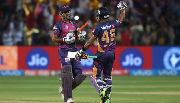 Riding on Mahendra Singh Dhoni’s fiery half-century, Rising Pune Supergiant clinched a last-ball thriller vs Sunrisers Hyderabad by four wickets to climb to fourth spot in IPL 2017 standings. Get full cricket score of RPS vs SRH here (BCCI) Riding on Mahendra Singh Dhoni’s fiery half-century, Rising Pune Supergiant clinched a last-ball thriller vs Sunrisers Hyderabad by four wickets to climb to fourth spot in IPL 2017 standings. Get full cricket score of RPS vs SRH here (BCCI)