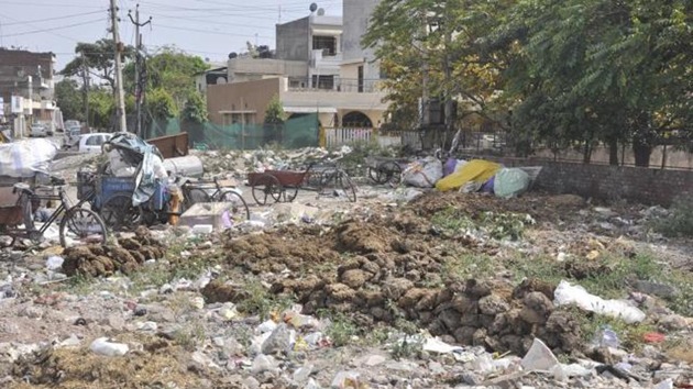The primary duty of MC is to maintain roads, parks and sanitation in the city.(HT File Photo)