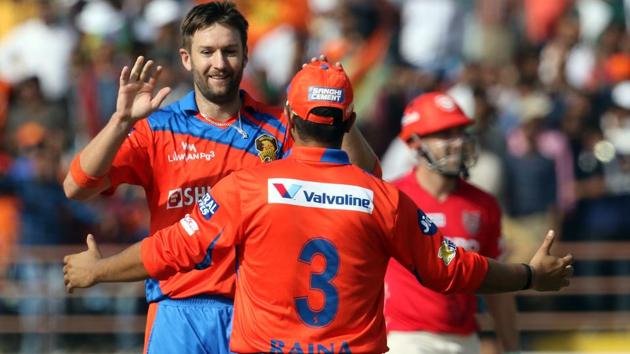 Andrew Tye, Gujarat Lions’ highest wicket-taker in the tournament, then removed the dangerous looking Marsh for 30(24). (BCCI )