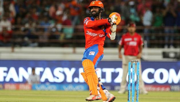 Dinesh Karthik tried his best to get Gujarat Lions back on track (with his 13th fifty) but ran out of partners. (BCCI )