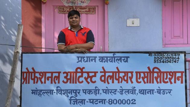 Ashok Kumar, 31, who runs the event management company Rajdhani Entertainment is one of the most popular artiste coordinators in Patna. Every year during the wedding season Ashok’s agents in West Bengal, Jharkhand, Mumbai and Delhi send him a different set of girls. For the period that they get work through Ashok, the girls are not allowed to smoke, drink, have a boyfriend or exchange their phone numbers with anyone. In return, Ashok takes care of their accommodation, food and gives them assignments worth Rs 3,000-6,000 per night.  (Ravi Choudhary/HT PHOTO) 