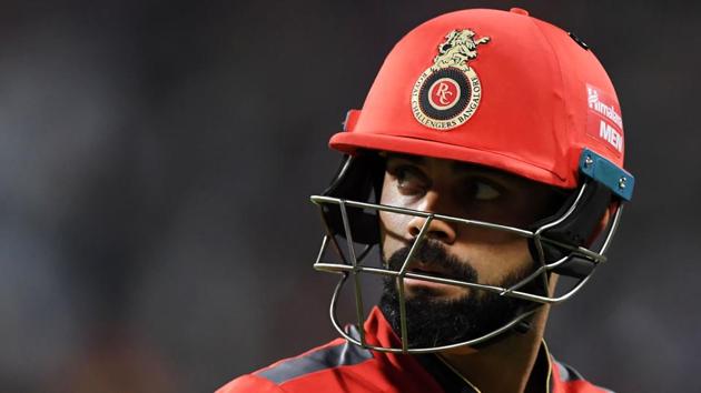 Virat Kohli was dismissed for a duck as Royal Challengers were bowled out for just 49 against Kolkata Knight Riders.(AFP) Virat Kohli was dismissed for a duck as Royal Challengers were bowled out for just 49 against Kolkata Knight Riders.(AFP)