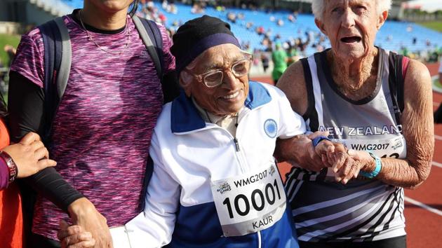 Participation, not racing the clock, is the priority for Kaur, who has been dubbed the “miracle from Chandigarh” in New Zealand media. (Michael Bradley/AFP)