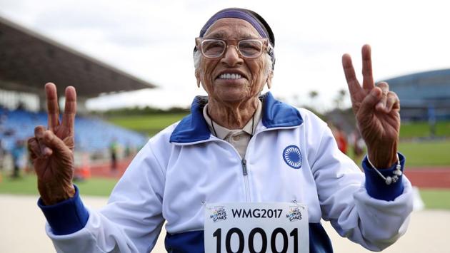 After a medical check-up she was given the all-clear and since then mother and son have taken part in dozens of masters athletics meets around the globe. (Michael Bradley/AFP)