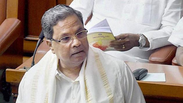 Siddaramaiah was travelling from Bengaluru when the chopper suffered a bird hit.(PTI File Photo)