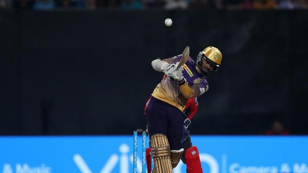 Sunil Narine opened the batting and he gave Kolkata Knight Riders a blazing start as they raced to 50 in just 3.4 overs. (BCCI)